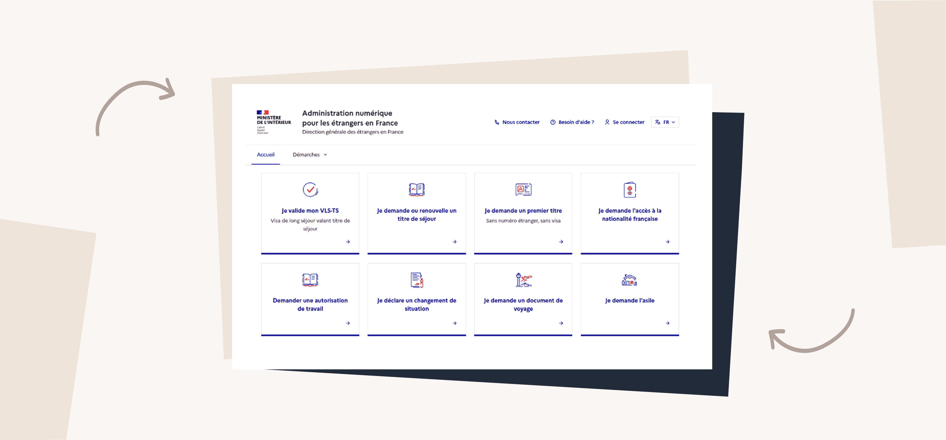 Site administration Administration numérique pour les étrangers en France