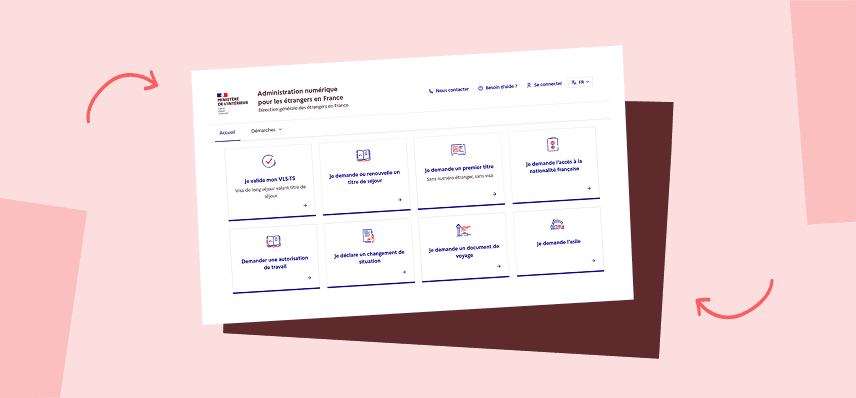 Site administration Administration numérique pour les étrangers en France 