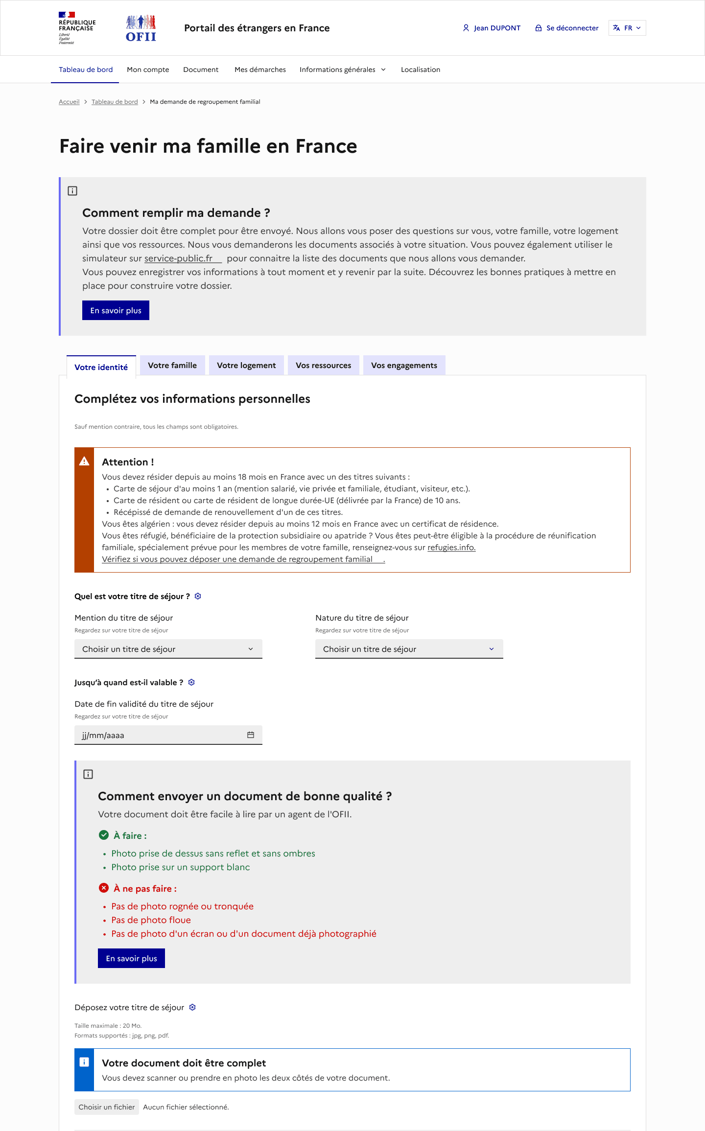 Ofii toulouse regroupement familial