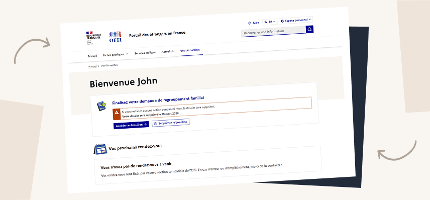 Espace personnel du Portail